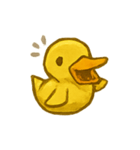おばけ金の紙アヒル参上（個別スタンプ：7）