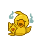 おばけ金の紙アヒル参上（個別スタンプ：14）