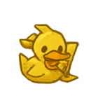おばけ金の紙アヒル参上（個別スタンプ：16）