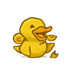 おばけ金の紙アヒル参上（個別スタンプ：20）