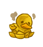おばけ金の紙アヒル参上（個別スタンプ：21）