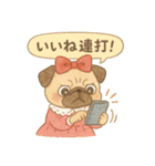 オタ活パグ！全力推しスタンプ（個別スタンプ：3）