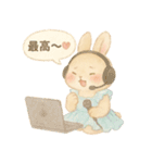 オタ活うさぎの全力スタンプ（個別スタンプ：28）