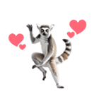 しっぽリング！ワオキツネザルの毎日（個別スタンプ：34）