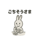 水墨うさぎのかわいい日常（個別スタンプ：22）