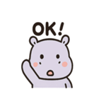 かわいいカバのあいさつ（個別スタンプ：12）