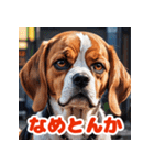 わんこの感情スタンプ（ビーグル）（個別スタンプ：5）