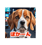 わんこの感情スタンプ（ビーグル）（個別スタンプ：13）