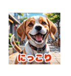 わんこの感情スタンプ（ビーグル）（個別スタンプ：15）