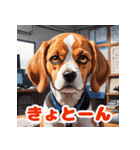 わんこの感情スタンプ（ビーグル）（個別スタンプ：30）