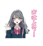 おしゃれJKのソフトテニス部（個別スタンプ：2）