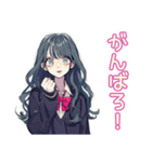 おしゃれJKのソフトテニス部（個別スタンプ：8）