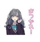 おしゃれJKのソフトテニス部（個別スタンプ：12）
