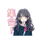おしゃれJKのソフトテニス部（個別スタンプ：14）
