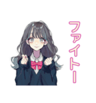 おしゃれJKのソフトテニス部（個別スタンプ：17）