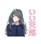 おしゃれJKのソフトテニス部（個別スタンプ：18）