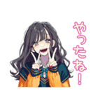 おしゃれJKのソフトテニス部（個別スタンプ：21）