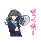 おしゃれJKのソフトテニス部（個別スタンプ：25）