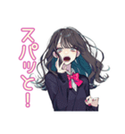 おしゃれJKのソフトテニス部（個別スタンプ：34）