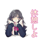 おしゃれJKのソフトテニス部（個別スタンプ：37）