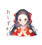 静かな図書館★大正女学生（個別スタンプ：7）