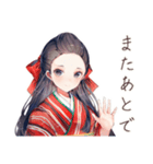 静かな図書館★大正女学生（個別スタンプ：10）