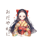 静かな図書館★大正女学生（個別スタンプ：11）
