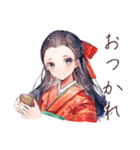 静かな図書館★大正女学生（個別スタンプ：25）
