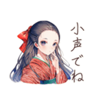 静かな図書館★大正女学生（個別スタンプ：29）