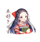 静かな図書館★大正女学生（個別スタンプ：31）
