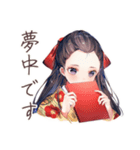 静かな図書館★大正女学生（個別スタンプ：38）