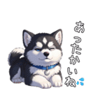 日常に溶け込むマラミュート（個別スタンプ：6）