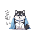 日常に溶け込むマラミュート（個別スタンプ：7）