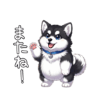 日常に溶け込むマラミュート（個別スタンプ：37）