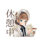 クラシカルレディの美術館めぐり（個別スタンプ：13）
