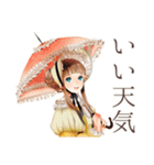 クラシカルレディの美術館めぐり（個別スタンプ：14）