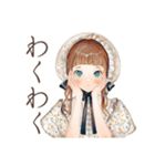 クラシカルレディの美術館めぐり（個別スタンプ：16）