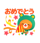 日常で使えるフードくまスタンプ3D（個別スタンプ：8）