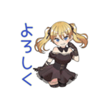 金髪ゴスロリの女の子★夏（個別スタンプ：3）
