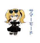 金髪ゴスロリの女の子★夏（個別スタンプ：27）