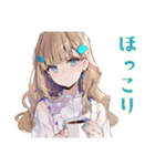 ふんわり女子の友達返信（個別スタンプ：4）