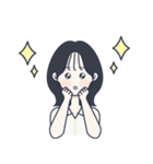 かわいい女の子。韓国語8（個別スタンプ：13）