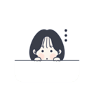 かわいい女の子。韓国語8（個別スタンプ：22）