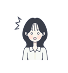 かわいい女の子。韓国語8（個別スタンプ：31）