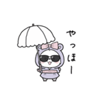 動く♪アクマちゃんの夏コーデ（個別スタンプ：3）