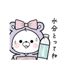 動く♪アクマちゃんの夏コーデ（個別スタンプ：6）