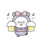 動く♪アクマちゃんの夏コーデ（個別スタンプ：19）
