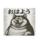 きもかわ犬 シベリアンハスキー（個別スタンプ：6）