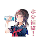 制服の女の子★山岳部の日常（個別スタンプ：12）