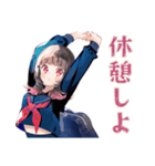 制服の女の子★山岳部の日常（個別スタンプ：18）